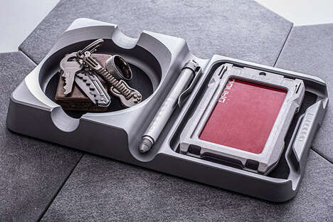 Compact Aluminum Valet Trays