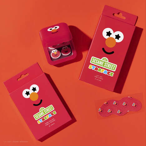 Nostalgic Puppet-Themed Facial Patches