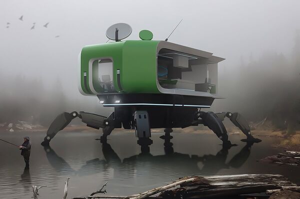 Mechanical Legged Mobile Homes