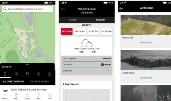 Paper-Saving Ski Resort Apps