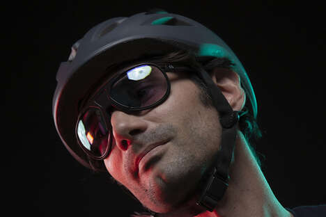 HUD-Equipped Smart Cyclist Glasses