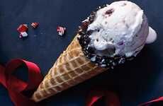 Peppermint-Dipped Waffle Cones