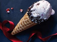 Peppermint-Dipped Waffle Cones