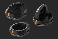 Collapsible Space-Saving Cyclist Helmets Image 1