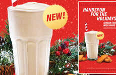 Gingery Holiday Milkshakes