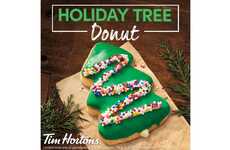 Christmas Tree-Shaped Donuts