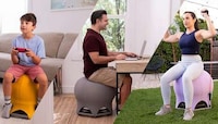 Exercise-Friendly Gym Ball Chairs Image 1