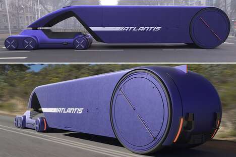 Autonomous Cabin-Free Shipping Trucks