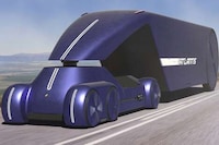 Autonomous Cabin-Free Shipping Trucks Image 4