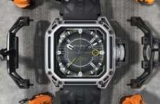 Motor-Inspired Exoskeletal Timepieces