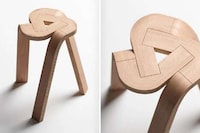Interlocking Wooden Stools