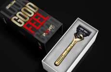 Gilded Footballer Razors