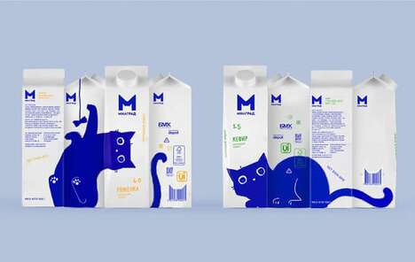 Adorable Cat Milk Cartons