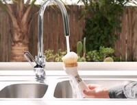 Elegant Soap-Dispensing Dish Brushes Image 4