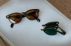 Foldable Vintage-Inspired Sunglasses