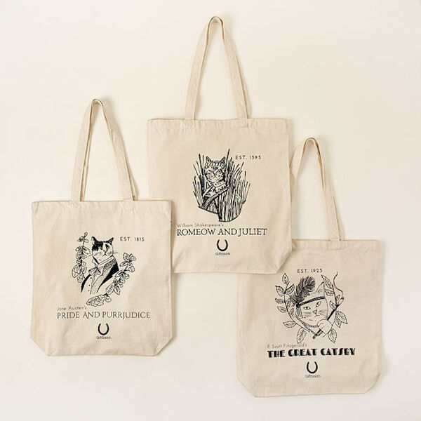 Cat-Inspired Literature Bags