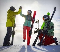 Folding Travel-Friendly Winter Skis Image 1