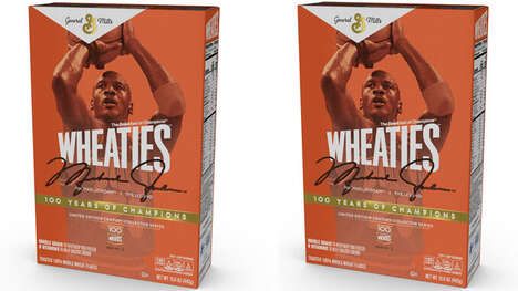 Historic Athlete Cereal Packaging