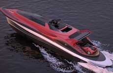 Sports Car-Inspired Luxury Superyachts