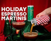 Canned Holiday Espresso Martinis