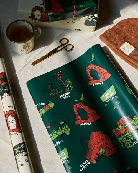 Parks-Themed Wrapping Paper