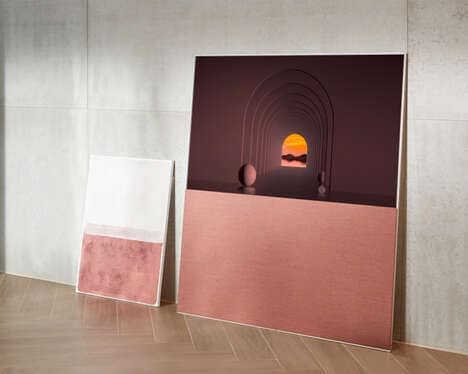 Metallic Easel-Mounted TVs