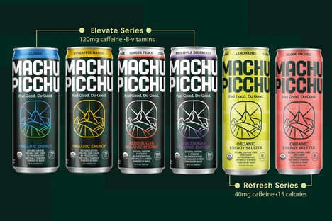 Organic Zero-Sugar Energy Drinks