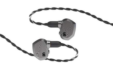 Damascus Steel Earphones