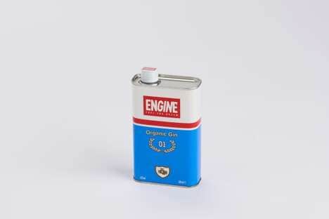 Oil Can-Inspired Gin Bottles