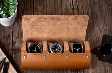 Recycled Leather Watch Cases