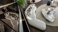 Organically Shaped Sofas Image 1