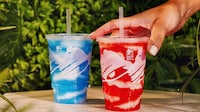 Swirled Mixed Berry Slushies
