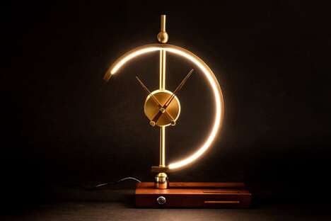 Nautically Themed Metallic Lamps