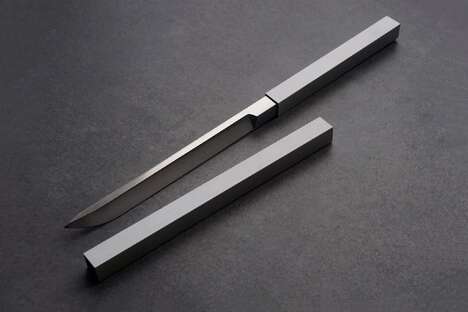 Minimalist Handmade Katana-Style Knives