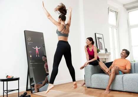 Connected Workout Floor Mirrors