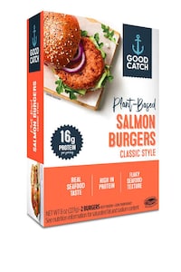 Plant-Based Salmon Burgers Image 1