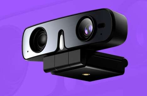 Sleek Speaker-Equipped Webcams