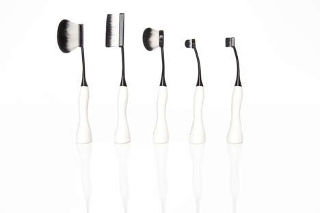 Flexible Accessible Makeup Brushes
