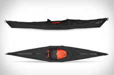 Blacked-Out Origami Kayaks