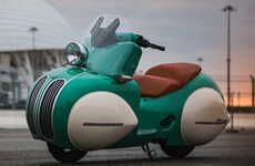 Art Deco-Inspired Motorbikes