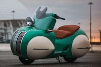 Art Deco-Inspired Motorbikes