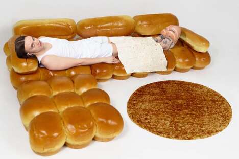 Realistic Bread-Inspired Sofas