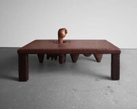 Repurposed Sawdust Tables