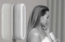 Mounted Handsfree Hair Dryers