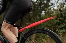 Ruggedized Rollable Bicycle Mudguards