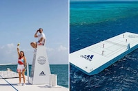 Floating Recycled Tennis Courts Image 3