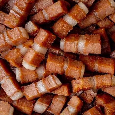 Meatless Bacon Cubes