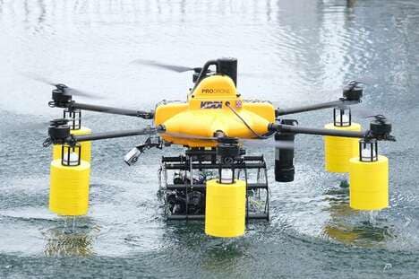 Flying Aquatic Maintenance Drones