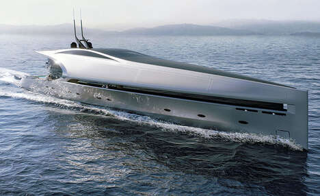 Ultra-Opulent Razor-Like Yachts