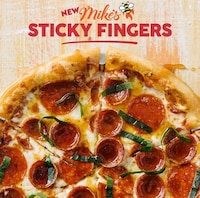 Sticky Honey-Covered Pizzas Image 1